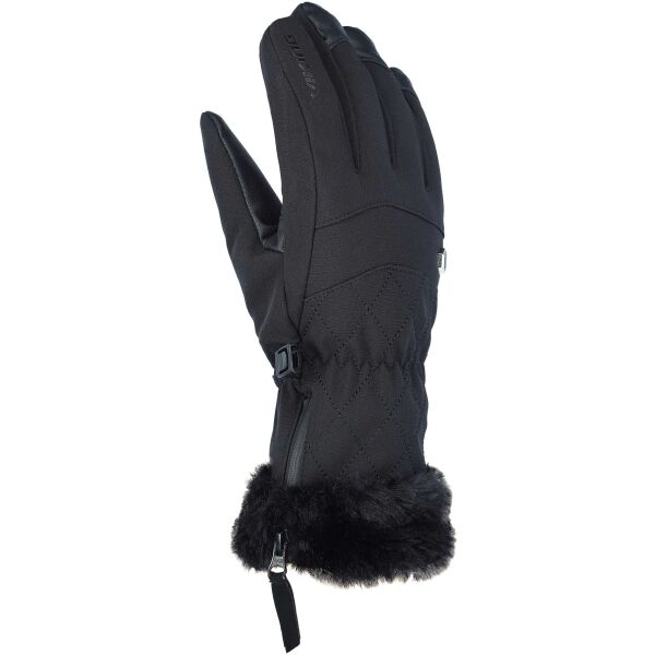 Viking MERIS Дамски ски ръкавици, черно, veľkosť 8