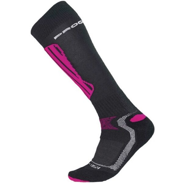 PROGRESS X-HIGH Скиорски чорапи, черно, Veľkosť 39-42