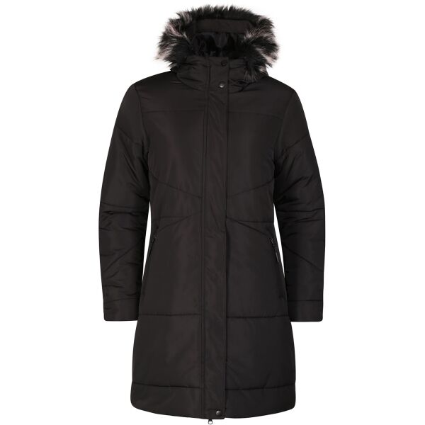 ALPINE PRO PREBA Дамско палто, черно, размер