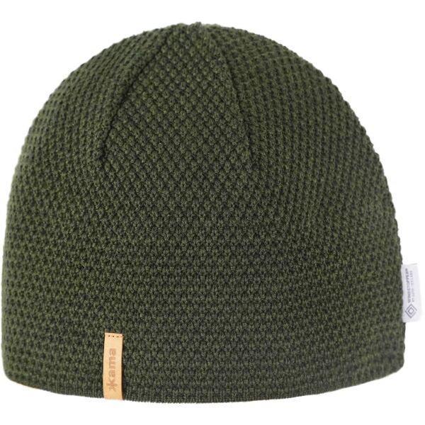 Kama WINDSTOPPER MERINO SPO23 Зимна шапка, тъмнозелено, Veľkosť UNI