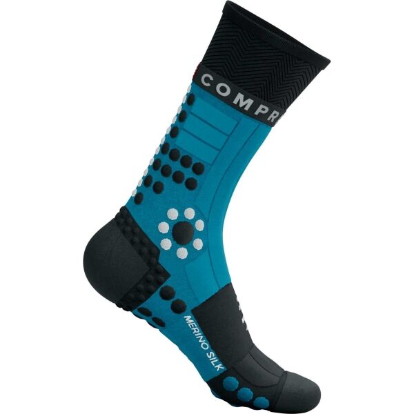 Compressport PRO RACING SOCKS WINTER TRAIL Зимни чорапи за бягане, синьо, Veľkosť T4