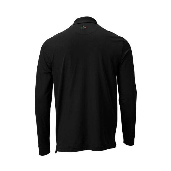 GREGNORMAN MEN INTERLOCK LONGSLEEVE POLO Мъжка тениска с якичка, черно, Veľkosť S