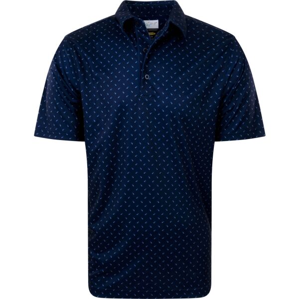 GREGNORMAN ML 75 TEE PRINT POLO Мъжка блуза с якичка за голф, тъмносин, размер