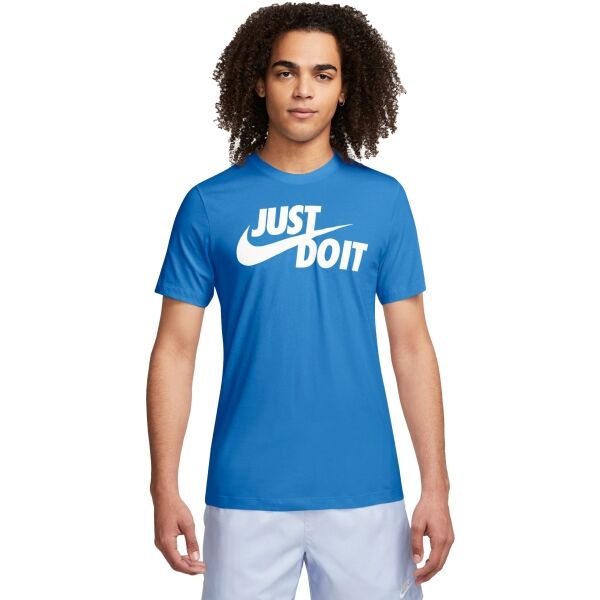 Nike NSW TEE JUST DO IT SWOOSH Férfi póló, kék, méret