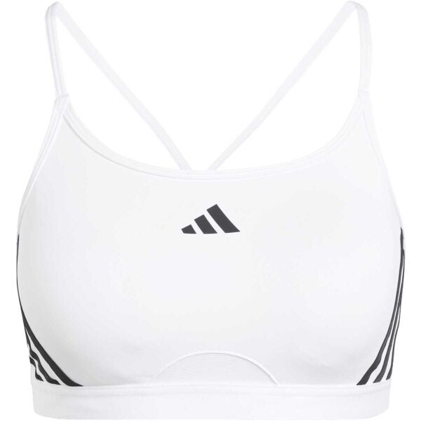 adidas AEROREACT TRAINING LIGHT-SUPPORT 3-STRIPES BRA Дамско спортно бюстие, бяло, размер