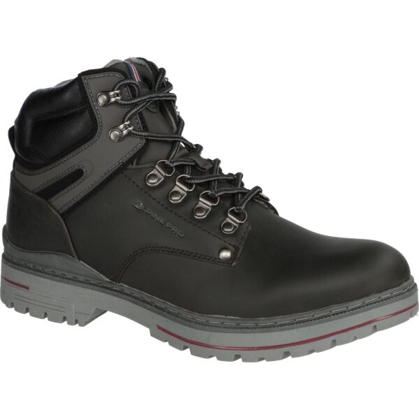 ALPINE PRO ALDRAN Мъжки затоплени обувки, черно, Veľkosť 44