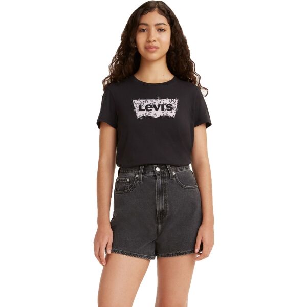 Levi's THE PERFECT TEE Damenshirt, Schwarz, Größe M