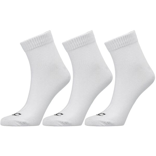 O'Neill QUARTER 3P Unisex Socken, Weiß, Größe 39-42