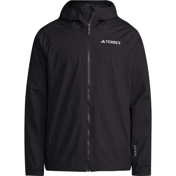 adidas TERREX MULTY 2L RAIN JACKET Pánska outdoorová bunda, čierna, veľkosť