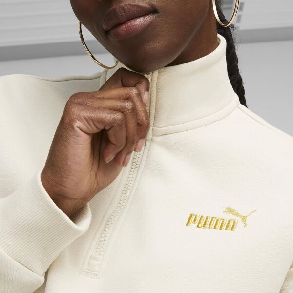 Puma MINIMAL GOLD HOODIE Damen Sweatshirt, Beige, Größe XL