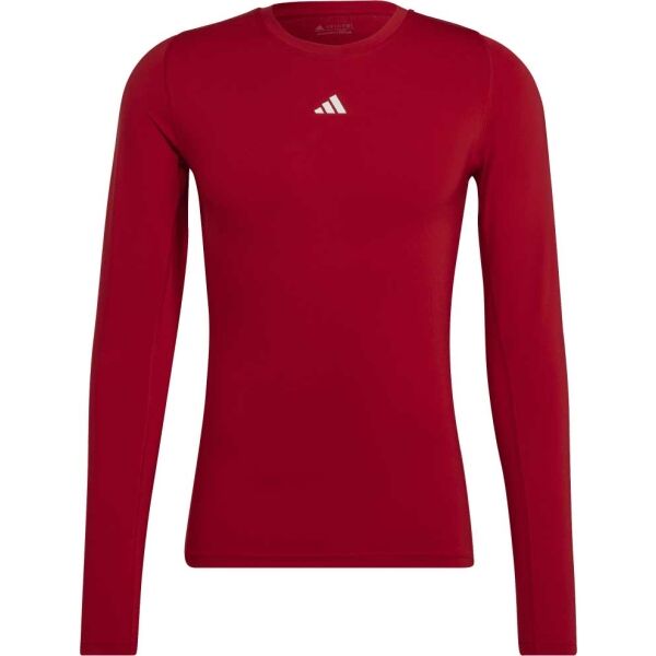 adidas TECHFIT Pánske termo tričko, červená, veľkosť