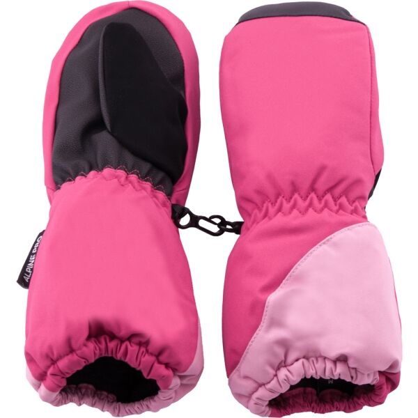 ALPINE PRO ROLSO Детски ръкавици, розово, размер