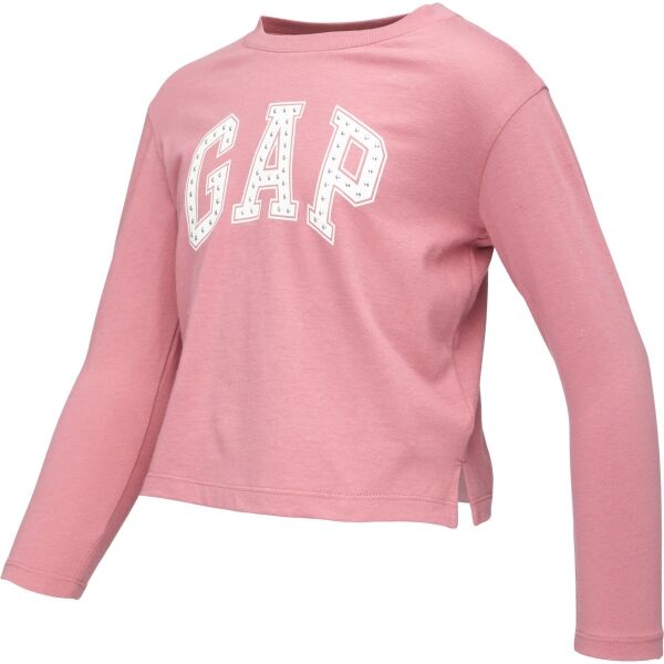 GAP GRAPHIC LOGO Тениска за момичета, розово, Veľkosť L