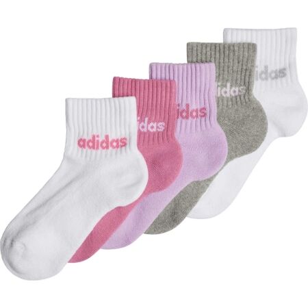 adidas LINEAR ANKLE KIDS 5P - Чорапи за момичета