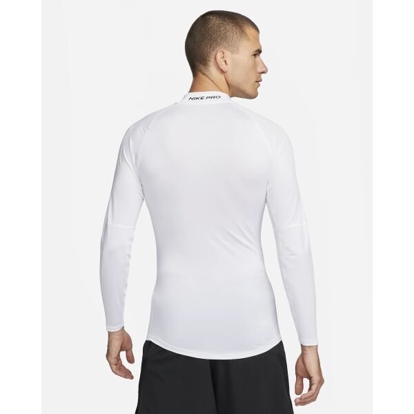 Nike DRI-FIT Herren Thermoshirt, Weiß, Größe S