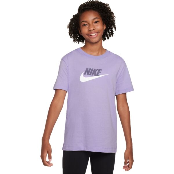 Nike SPORTSWEAR Dievčenské tričko, fialová, veľkosť
