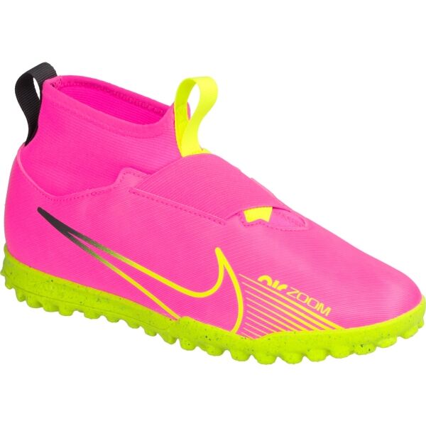 Nike JR ZOOM MERCURIAL SUPERFLY 9 ACADEMY TF Детски футболни обувки, розово, Veľkosť 38.5