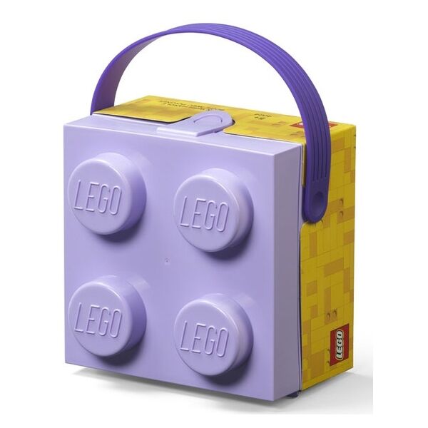 LEGO Storage HANDLE BOX Essensbox, Violett, Größe Os