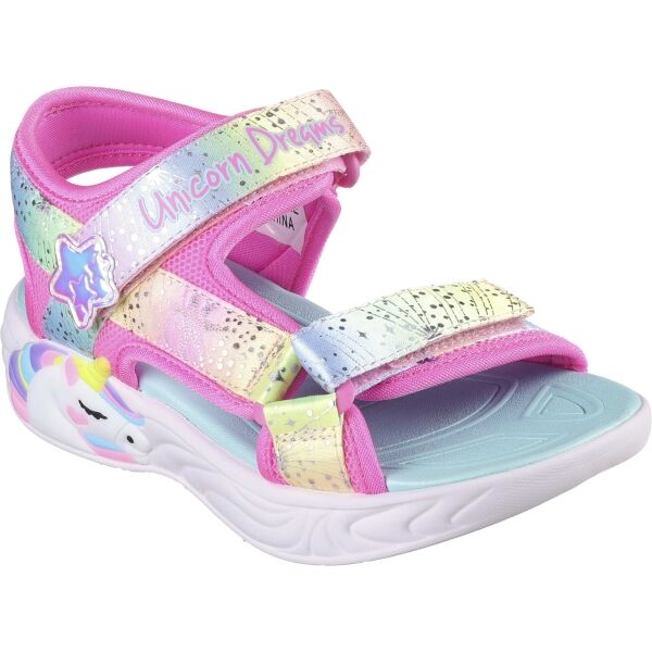 Skechers UNICORN DREAMS - MAJESTIC BLISS Dievčenské sandále, ružová, veľkosť