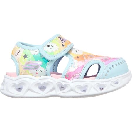 Skechers HEART LIGHTS SANDALS-CUTIE CLOUDS - Dievčenské sandále