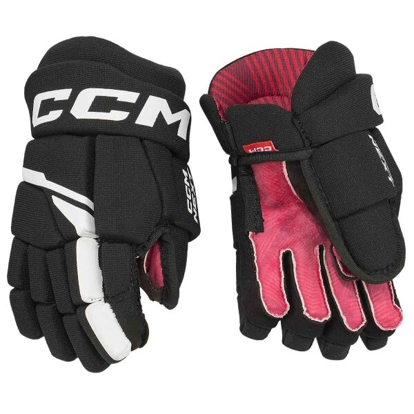 CCM HG NEXT YT Eishhockey Handschuhe, Schwarz, Größe 8