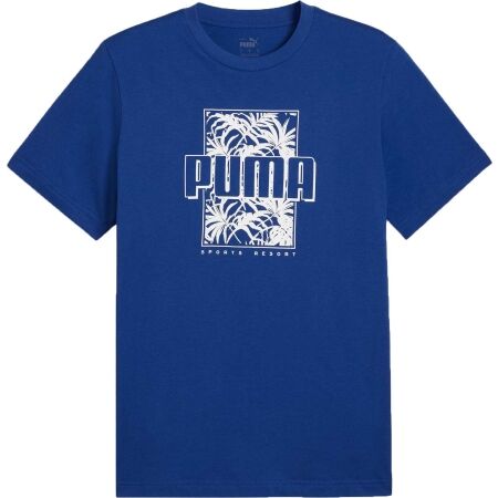 Puma ESSENTIALS + PALM RESORT GRAPHIC TEE - Pánské triko