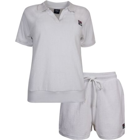 Fila SET POLO AND SHORT PANTS IN SPONGE TERRY - Дамска пижама