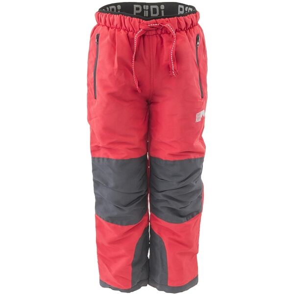 Pidilidi OUTDOOR PANTS Dievčenské outdoorové nohavice, červená, veľkosť