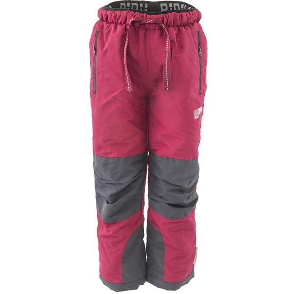 Pidilidi OUTDOOR PANTS Dievčenské outdoorové nohavice, vínová, veľkosť