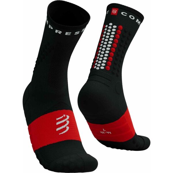 Compressport ULTRA TRAIL SOCKS V2.0 Чорапи за бягане, черно, Veľkosť T1