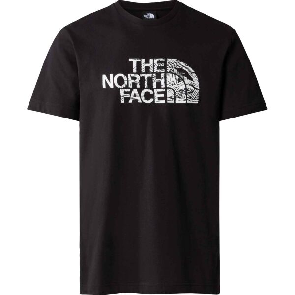 The North Face WOODCUT M Férfi póló, fekete, méret