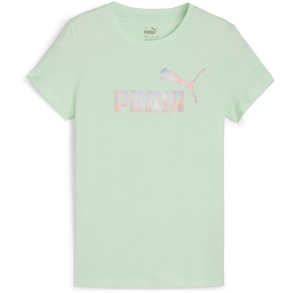 Puma ESSENTIALS + SUMMER DAZE TEE G Тениска за момичета, светло-зелено, размер