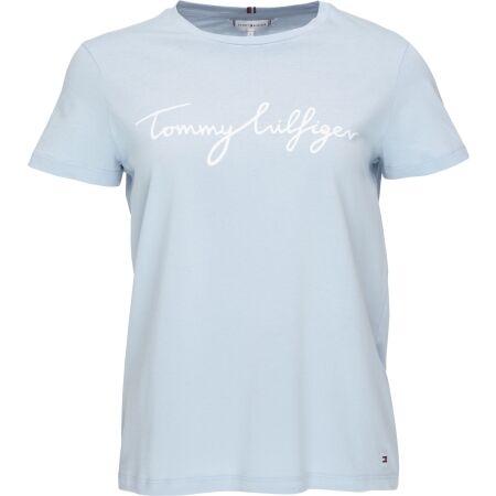 Tommy Hilfiger REG C-NK SIGNATURE TEE - Tricou pentru femei
