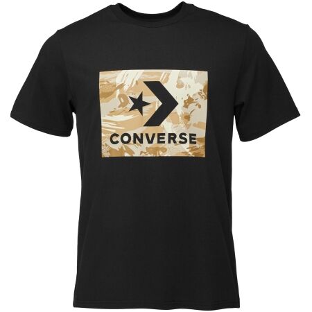 Converse STAR CHEV BRUSH STROKE KNOCK OUT CAMO FILL - Pánské tričko
