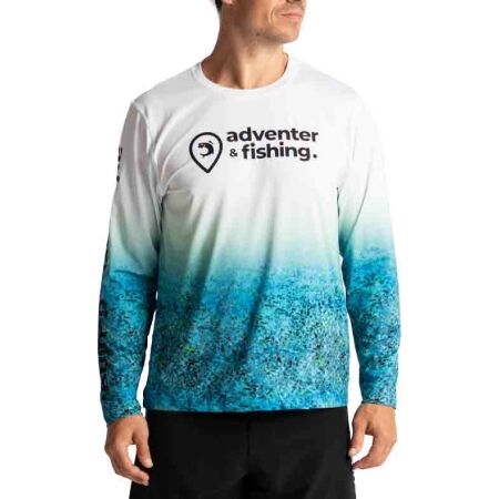 ADVENTER & FISHING UV T-SHIRT BLUEFIN TREVALLY - Férfi funkcionális felső