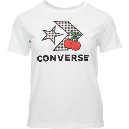 Converse CHERRY STAR CHEVRON INFILL - Ženska majica kratkih rukava