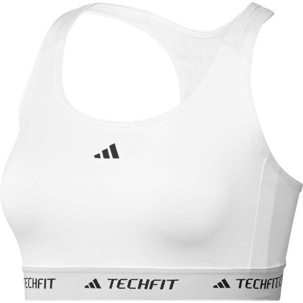 adidas TECHFIT MEDIUM-SUPPORT BRA Dámska podprsenka, biela, veľkosť