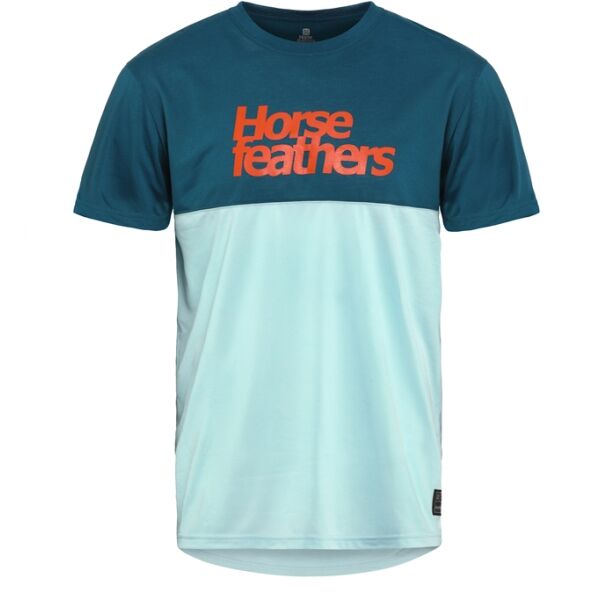 Horsefeathers FURY Pánske cyklistické tričko, svetlomodrá, veľkosť