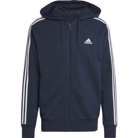 adidas ESSENTIALS FRENCH 3-STRIPES HOODIE - Hanorac pentru bărbați