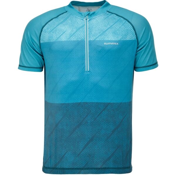 Klimatex JARI Pánsky cyklistický dres s krátkym rukávom, modrá, veľkosť