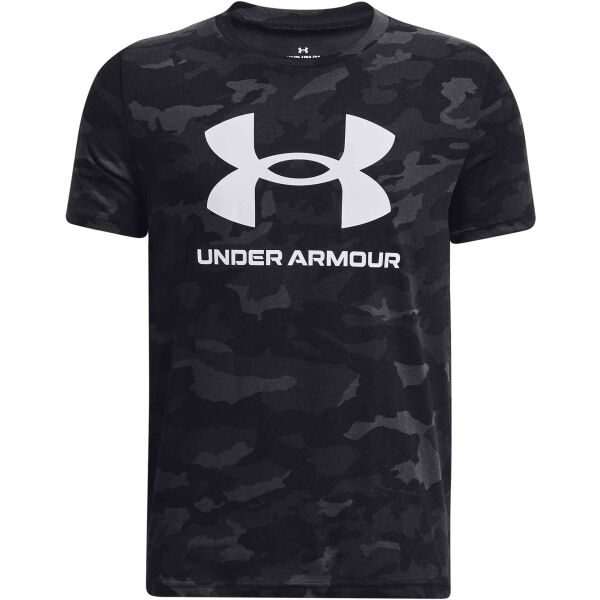 Under Armour SPORTSTYLE Chlapčenské tričko, čierna, veľkosť