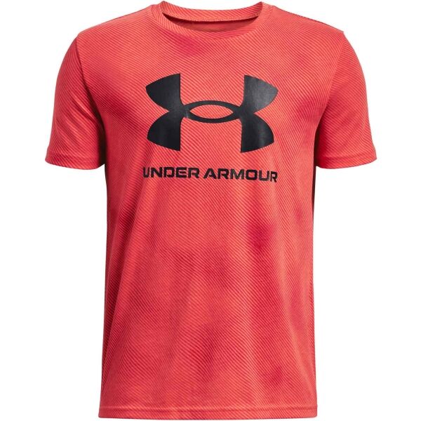 Under Armour SPORTSTYLE Chlapčenské tričko, červená, veľkosť