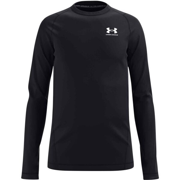 Under Armour COLDGEAR Chlapčenské  tričko s dlhým rukávom, čierna, veľkosť