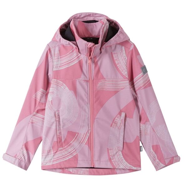 REIMA KUOPIO Detská softshellová bunda, ružová, veľkosť