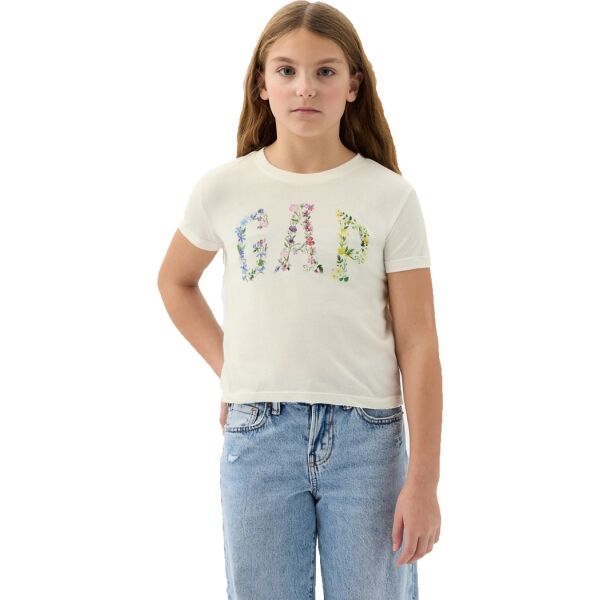 GAP GRAPHIC LOGO Dievčenské tričko, béžová, veľkosť