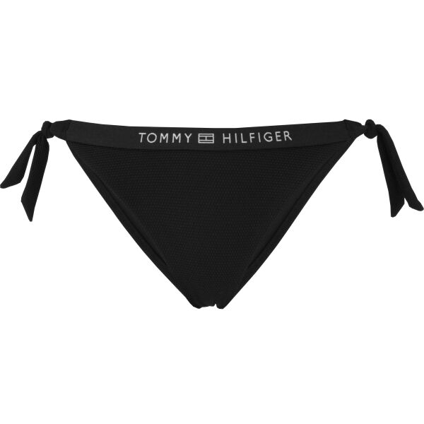 Tommy Hilfiger SIDE TIE BIKINI Dámsky spodný diel plaviek, čierna, veľkosť