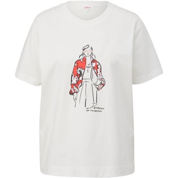 s.Oliver RL T-SHIRT Női póló, fehér, méret