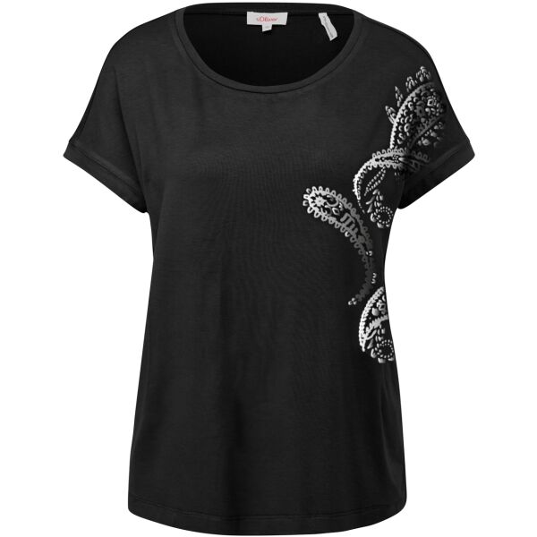 s.Oliver RL T-SHIRT Női póló, fekete, méret
