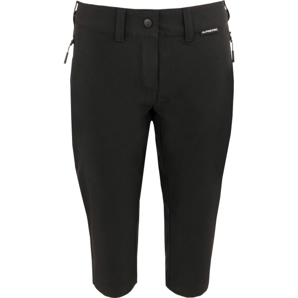 ALPINE PRO GRAFA Дамски 3/4 панталони, черно, размер