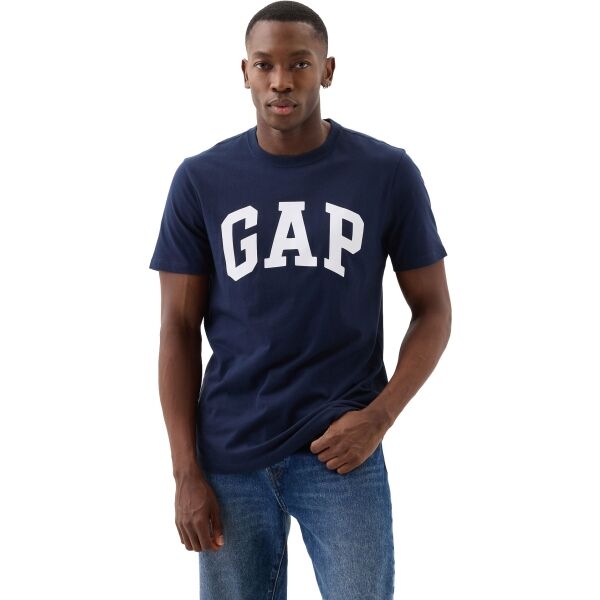 GAP BASIC LOGO Pánske tričko, tmavo modrá, veľkosť